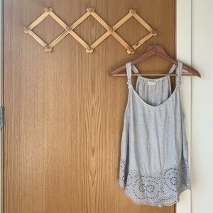 ANTHRO Meadow Rue Knotted Lace Tank Top
